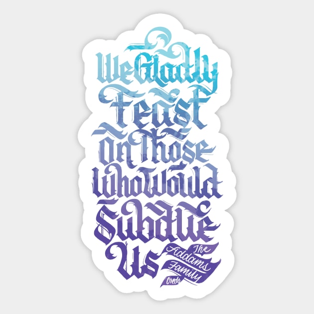 We Glady Feast Sticker by polliadesign